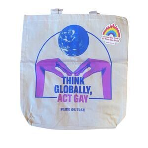NEW Pride or Else Bundle - Canvas Bag 16" & Sticker 3" Gay Earth